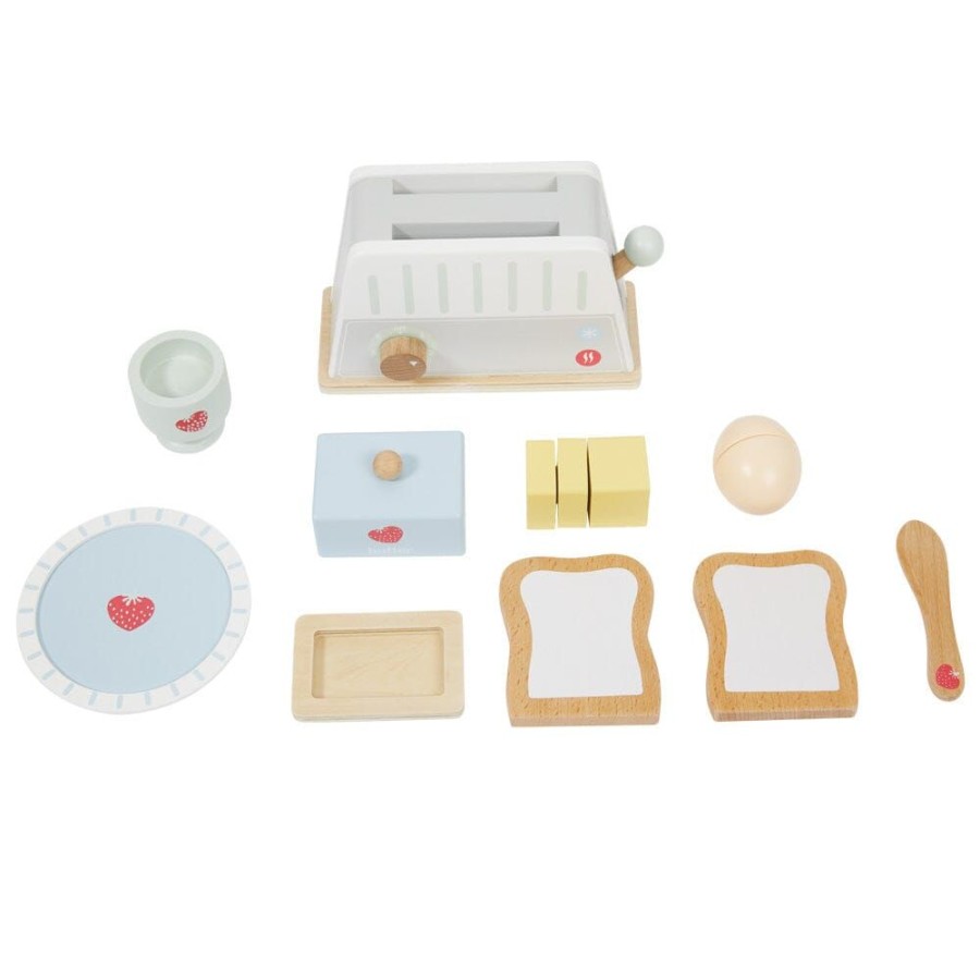 Toys Great Little Trading Co. Play Kitchen Range | Wooden Toy Breakfast Set Multi