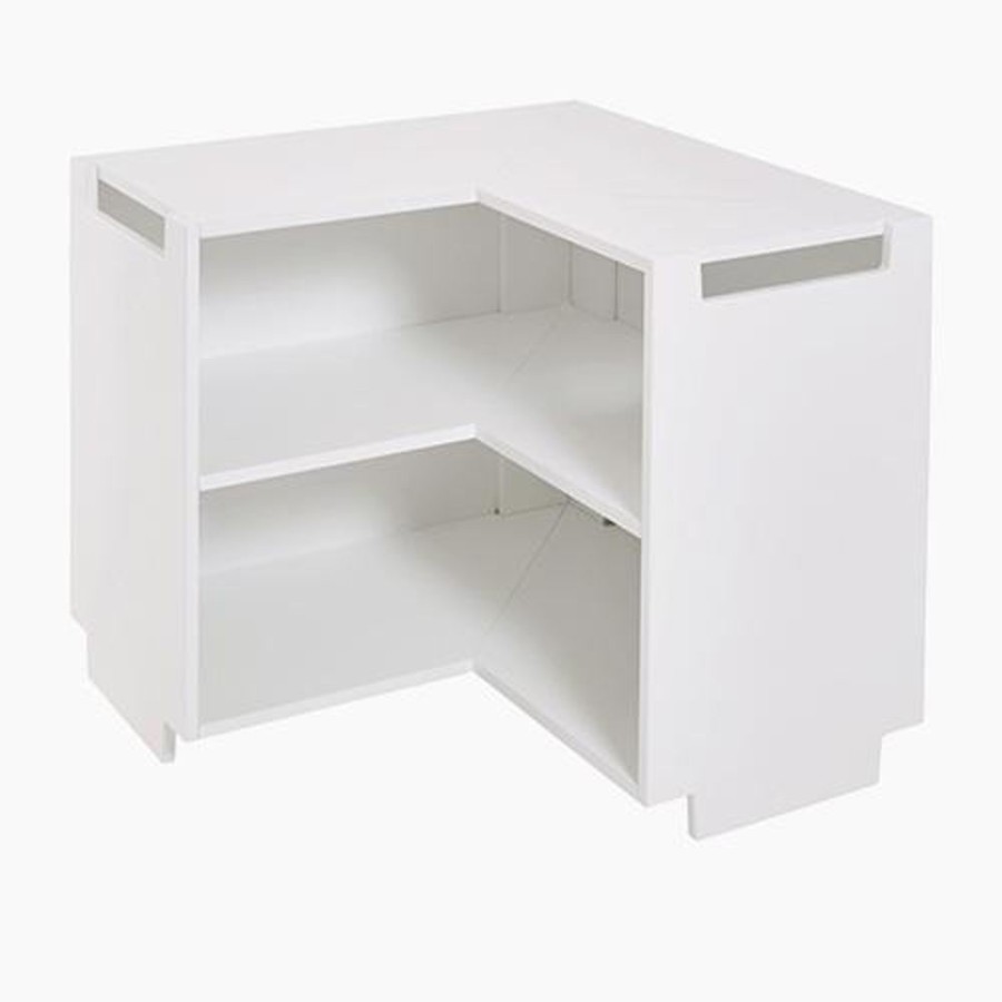 Beds & Mattresses Great Little Trading Co. White Bedroom Furniture | Alba Modular Storage, Corner Shelf Bright White