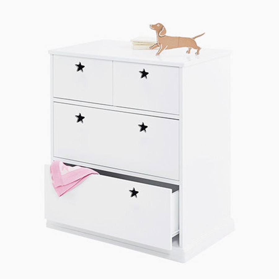 Nursery Great Little Trading Co. Nursery Storage | Star Bright Chest Of Drawers, Bright White