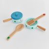 Toys Great Little Trading Co. Wooden Toys | Wooden Pots & Pans Multi