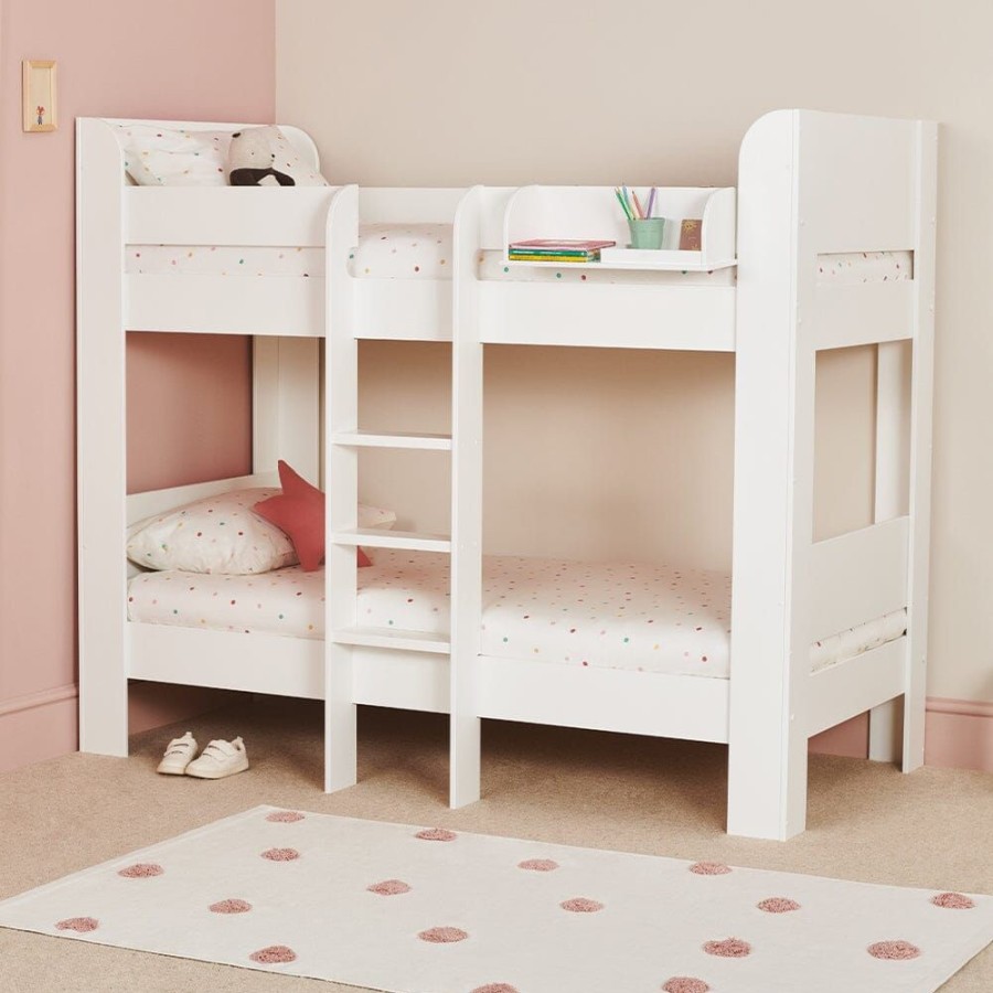 Furniture Great Little Trading Co. Beds | Paddington Bunk Bed Frame With Underbed Storage Space White