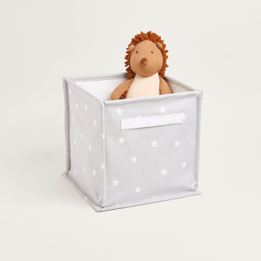 Storage Great Little Trading Co. Storage Baskets & Cubes | Canvas Storage Cube, Stardust Grey