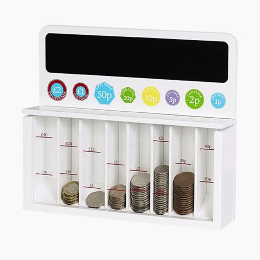 Accessories Great Little Trading Co. Decorative Accessories | Count The Pennies Money Box White