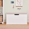 Storage Great Little Trading Co. Bedroom Storage | Large Wooden Toy Box Seat Bench, Natural Bright White