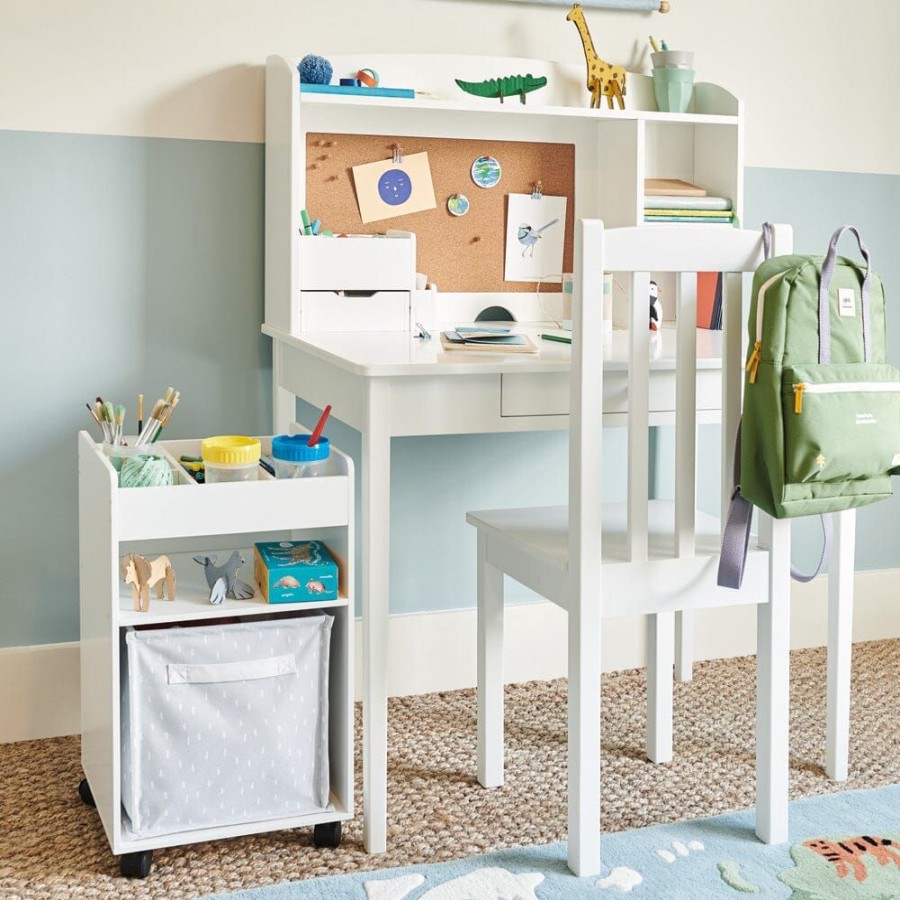 Furniture Great Little Trading Co. Desks & Accessories | Under Desk Storage Drawer With Wheels White