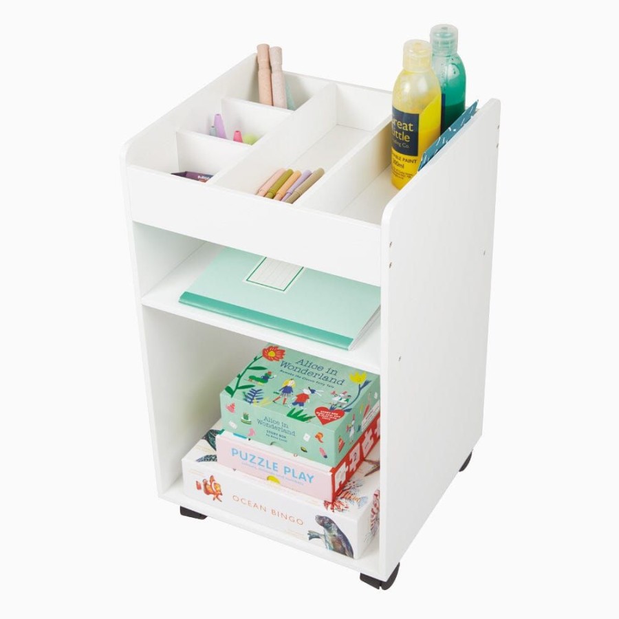 Furniture Great Little Trading Co. Desks & Accessories | Under Desk Storage Drawer With Wheels White