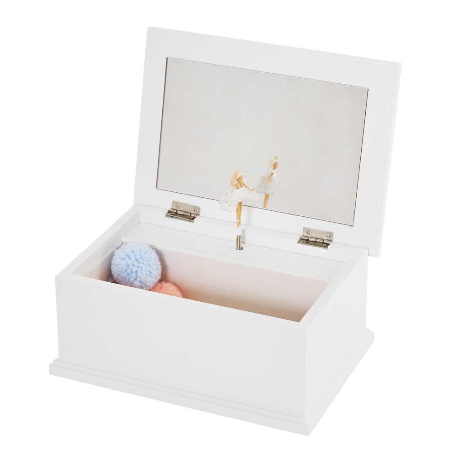 Accessories Great Little Trading Co. Decorative Accessories | Personalised Jewellery Box, Daisy Fairy White