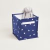 Storage Great Little Trading Co. Storage Baskets & Cubes | Canvas Storage Cube, Stardust Navy