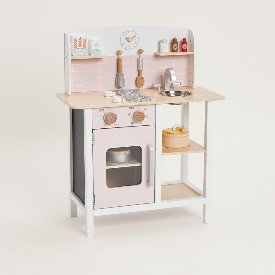 Toys Great Little Trading Co. Play Kitchen Range | Let'S Bake Play Kitchen, Pale Pink