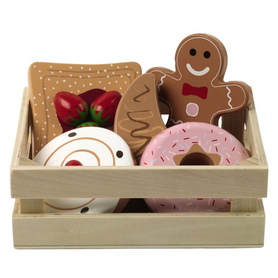 Toys Great Little Trading Co. Wooden Toys | Wooden Bakery Basket