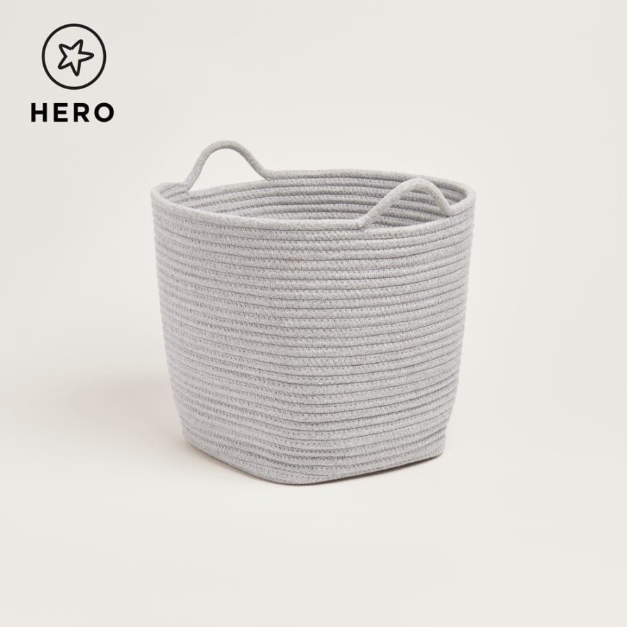 Storage Great Little Trading Co. Storage Baskets & Cubes | Rope Storage Basket, Grey