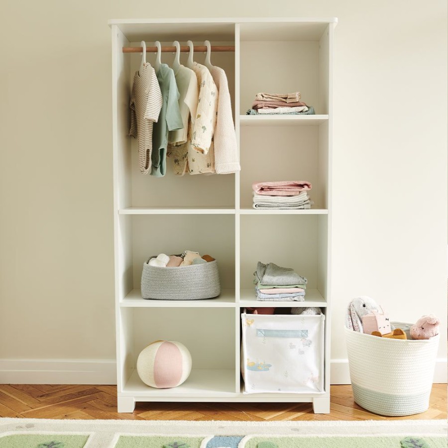 Nursery Great Little Trading Co. Nursery Storage | Open Wardrobe & Storage Unit White