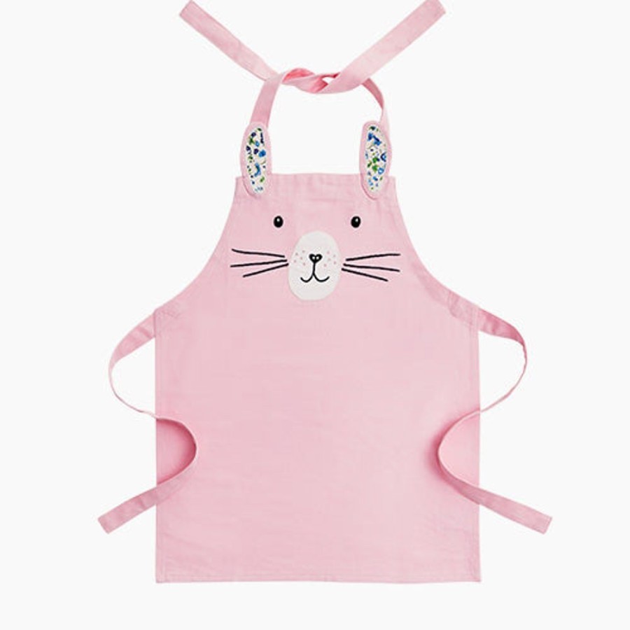 Accessories Great Little Trading Co. Decorative Accessories | Child'S Apron, Bunny Pink