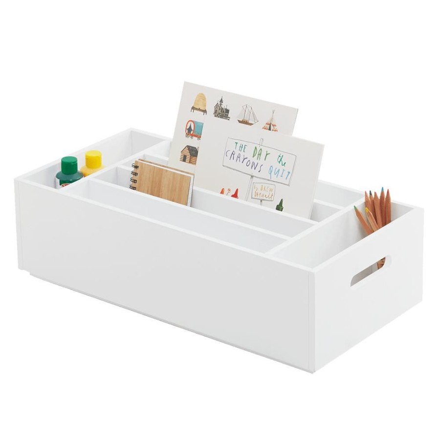 Storage Great Little Trading Co. Storage Furniture | Rackham Single Stackable Toy Storage Tray, White