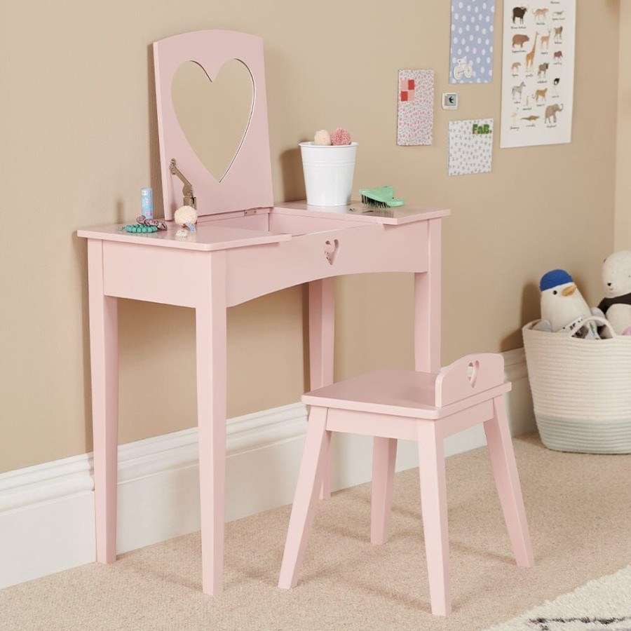 Furniture Great Little Trading Co. Dressing Tables & Rails | Sweetheart Dressing Table & Stool, Chalk Pink