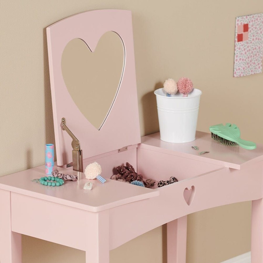 Furniture Great Little Trading Co. Dressing Tables & Rails | Sweetheart Dressing Table & Stool, Chalk Pink