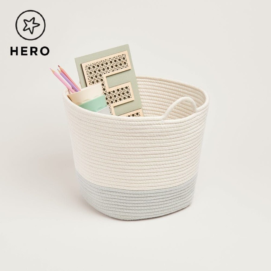 Storage Great Little Trading Co. Storage Baskets & Cubes | Rope Storage Basket, Ivory Sage