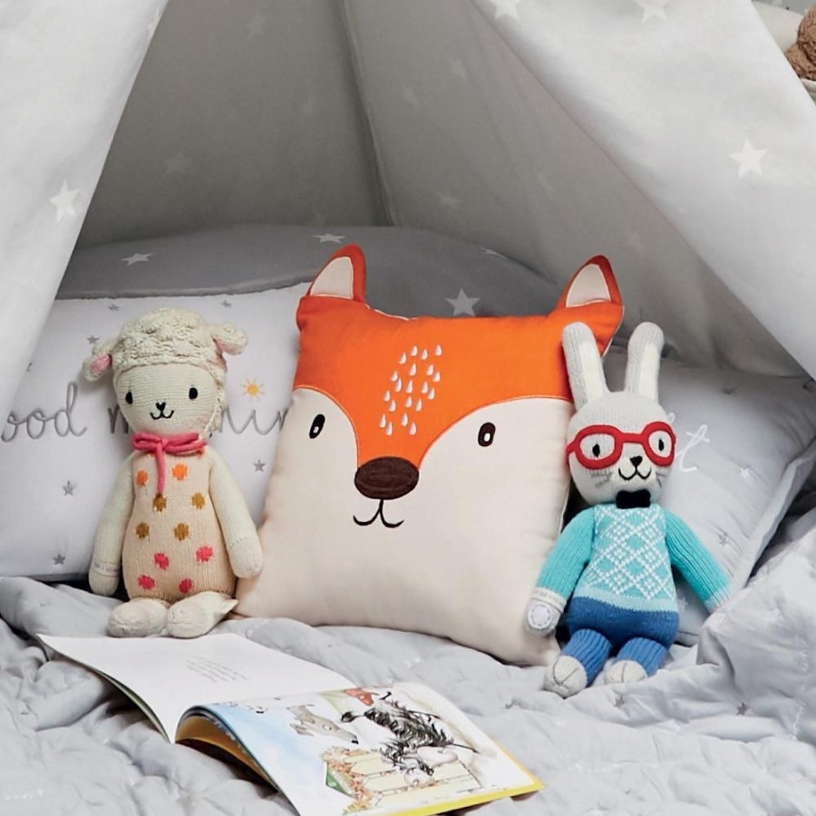 Nursery Great Little Trading Co. Bedding, Duvets & Pillows | Children'S Animal Cushion, Fox Orange