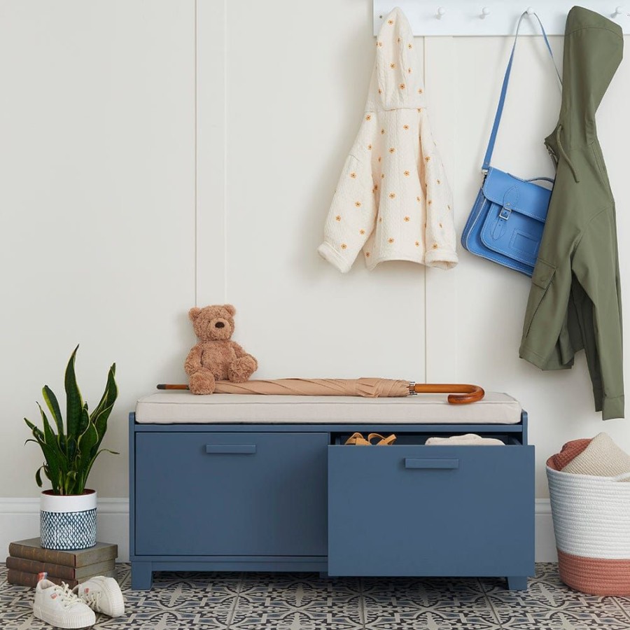 Storage Great Little Trading Co. Storage Benches | Blake Storage Bench, Ocean Blue