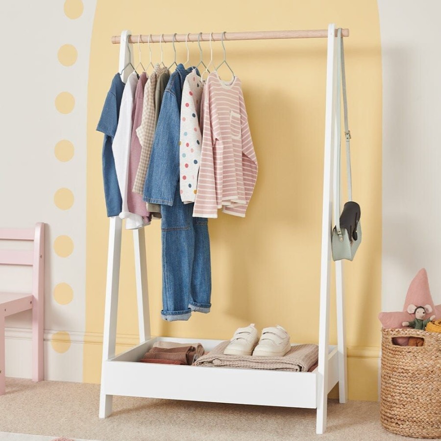 Storage Great Little Trading Co. Bedroom Storage | Happy Days Dressing Rail White