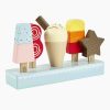 Toys Great Little Trading Co. Play Kitchen Range | Wooden Lollies & Ice Cream Set (Set Of 5)