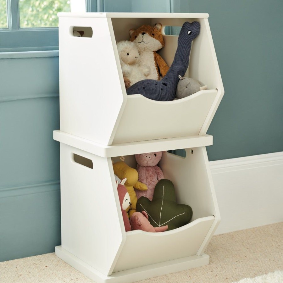 Storage Great Little Trading Co. Small Storage | Single Stacking Wooden Toy Storage Trunk, Oatmeal